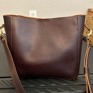 Portland Leather Goods Butterfly Bucket Grizzly